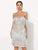 Bra Striped Glitter Off Shoulder Elegant Mini Tassel Dress Women Dresses MISS ORD 