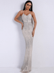 Sexy V-Neck Backless Glitter Elegant Party Maxi Dress