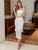 White Lace Midi Elegant Graduation Dress MISS ORD 
