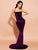 Elegant Purple Velvet Long Dress MISS ORD 