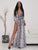 Snakeskin Print Split Strappy Beach Dress Women Dresses MISS ORD 