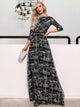 New York Line Sequined Maxi Dress