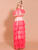 Perspective Long Sleeve Ruffled Cake Dress